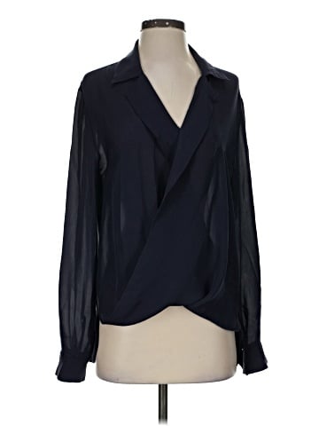 L'Agence Long Sleeve Silk Top (view 1)