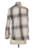 Dex 100% Cotton Plaid Gray Long Sleeve Button-Down Shirt Size S - photo 2