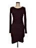 Leith Solid Burgundy Cocktail Dress Size M - photo 1