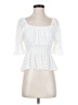 Urban Romantics White 3/4 Sleeve Top Size S - photo 1