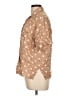 Ashleigh Morgan 100% Rayon Polka Dots Tan Short Sleeve Blouse Size L - photo 5