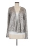 Tokyo Darling 100% Polyester Metallic Silver Jacket Size M - photo 1