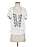 Truth 100% Rayon White Short Sleeve Blouse Size S - photo 1