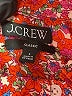 J.Crew Floral Red Long Sleeve Blouse Size 6 - photo 7