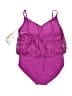 Contours by Coco Reef 100% Polyester Paisley Purple One Piece Swimsuit Size 14 - photo 2