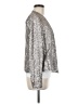 Tokyo Darling 100% Polyester Metallic Silver Jacket Size M - photo 4