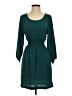 Collective Concepts 100% Polyester Solid Teal Casual Dress Size XS - photo 1