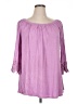 emerald Purple 3/4 Sleeve Blouse Size 1X - photo 1