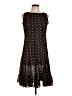 Studio I Polka Dots Black Casual Dress Size 8 Petite - photo 1