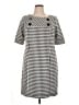 Rabbit Rabbit Rabbit Designs Houndstooth Gray Casual Dress Size 16 - photo 1
