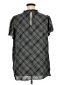 Torrid Argyle Gray Short Sleeve Blouse Size 1X Plus (1) - photo 2