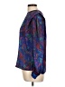 Tess 100% Polyester Blue Long Sleeve Blouse Size 10 - photo 5