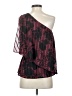 Aqua 100% Polyester Burgundy Sleeveless Blouse Size S - photo 2