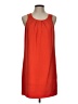 Oleg Cassini 100% Polyester Solid Orange Casual Dress Size 10 - photo 1