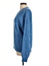 Pink Lily Solid Blue Pullover Sweater Size M - photo 5