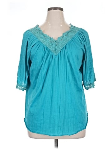 Allison Brittney 3/4 Sleeve Blouse (view 1)