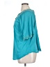 Allison Brittney 100% Polyester Teal 3/4 Sleeve Blouse Size XL - photo 5