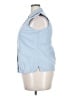 Basic Editions 100% Cotton Blue Sleeveless Button-Down Shirt Size XL - photo 5
