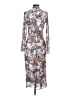 Unbranded Floral Silver Casual Dress Size S - photo 2