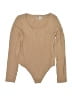 Sofia Jeans by Sofia Vergara Tan Bodysuit Size 12 - 14 - photo 1