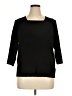 DressBarn Black Pullover Sweater Size 1X - photo 1