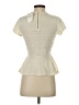 Chloe K Ivory Short Sleeve Top Size S - photo 2