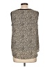 &.Layered 100% Polyester Animal Print Tan Sleeveless Blouse Size L - photo 2