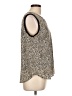 &.Layered 100% Polyester Animal Print Tan Sleeveless Blouse Size L - photo 4