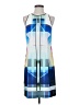 Unbranded 100% Polyester Graphic Blue Cocktail Dress Size S - photo 1