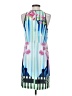 Unbranded 100% Polyester Graphic Blue Cocktail Dress Size S - photo 2