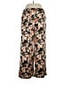 Open Edit 100% Polyester Floral Gold Ivory Casual Pants Size L - photo 1