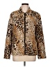 Dorman 100% Silk Animal Print Gold Jacket Size L (estimated) - photo 1