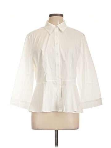 Chico's 3/4 Sleeve Button-Down Shirt (view 1)
