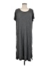 Tranquil & True Solid Gray Casual Dress Size M - photo 1