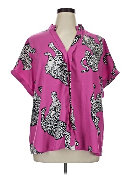 Shein Curve Short Sleeve Blouse