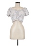 Shein Silver Short Sleeve Blouse Size 8 - 10 - photo 1