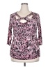 Jennifer Lopez Pink 3/4 Sleeve Blouse Size XL - photo 1