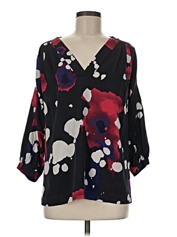 Diane von Furstenberg 3/4 Sleeve Silk Top (view 1)