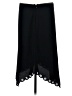 Harold's Solid Black Casual Skirt Size 8 - photo 2