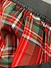 Unbranded 100% Polyester Plaid Red Formal Skirt Size L (estimated) - photo 4