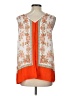 Violet & Claire 100% Polyester Orange Sleeveless Blouse Size L - photo 2