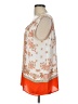 Violet & Claire 100% Polyester Orange Sleeveless Blouse Size L - photo 5