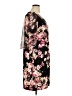 Connected Apparel Floral Black Casual Dress Size 16 - photo 4