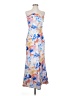Shein 100% Polyester Print Blue Cocktail Dress Size 4 - photo 1