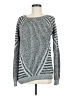 Sabine 100% Acrylic Chevron-herringbone Silver Pullover Sweater Size M - photo 1