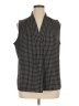 Talbots 100% Polyester Houndstooth Black Sleeveless Blouse Size 1X - photo 1