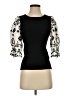 Elie Tahari Black 3/4 Sleeve Top Size S - photo 1