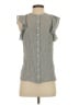 Sundays 100% Rayon Gray Black Sleeveless Blouse Size Sm (1) - photo 2