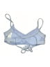 Hollister 100% Polyurethane Chevron-herringbone Gray Swimsuit Top Size M - photo 2