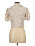 Sienna Sky Ivory Short Sleeve Blouse Size L - photo 2